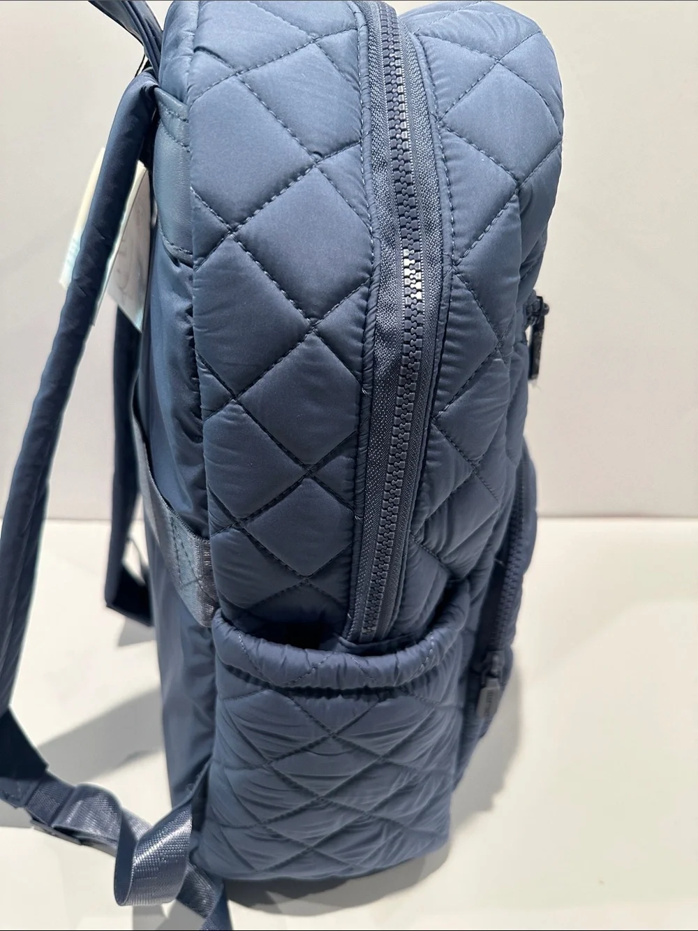 NWT Ellen Tracy The Melanie 18” Diamond Quilted Nylon Workbook Travel Backpack.